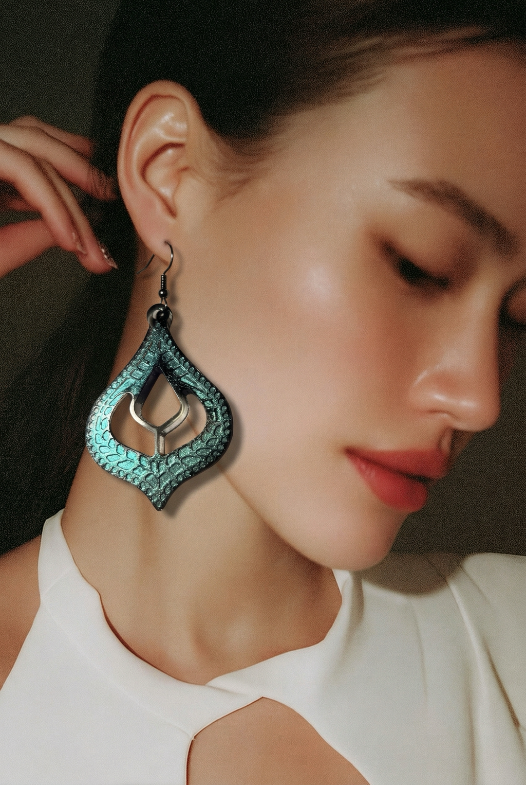 Unique. Handmade earring. One of a kind. Never to be repeated again. Super addition to your collection.       E10