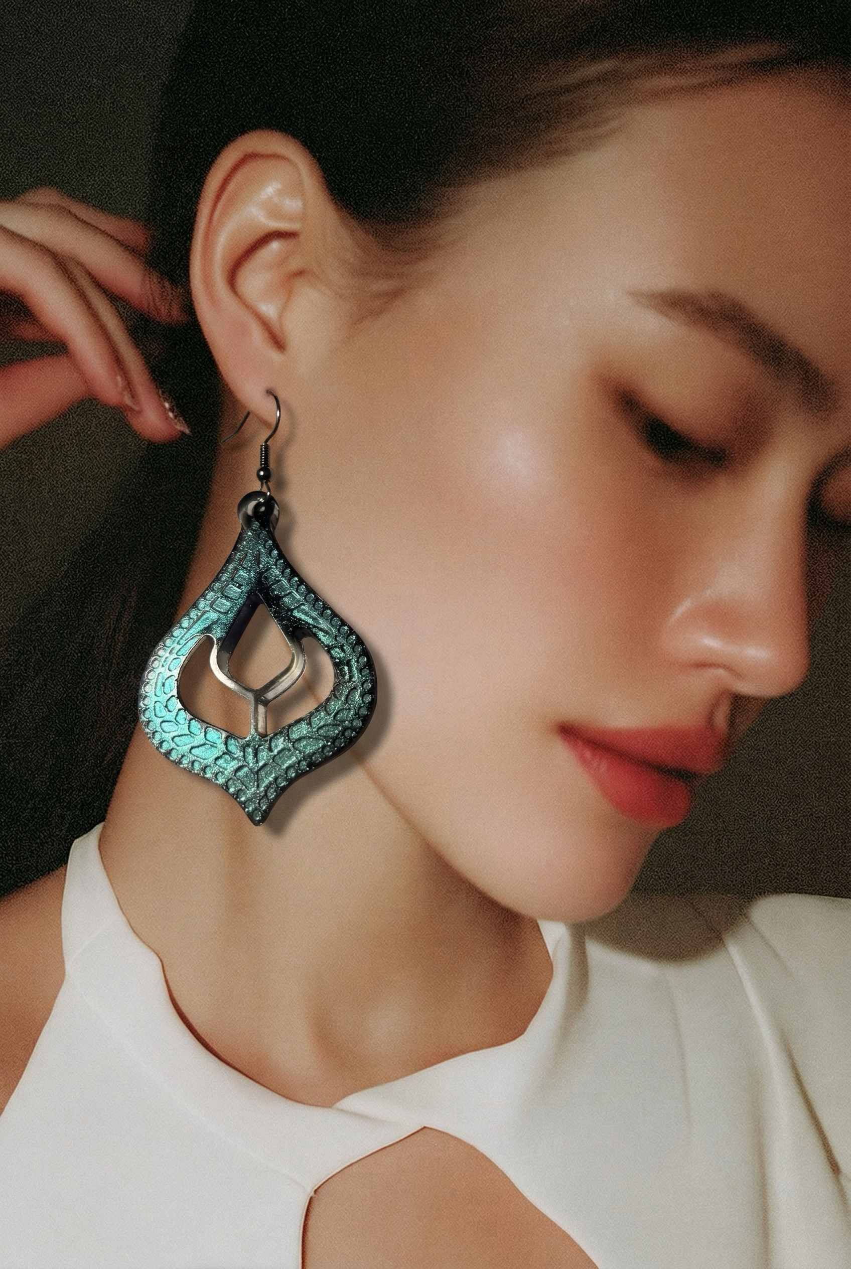 Unique. Handmade earring. One of a kind. Never to be repeated again. Super addition to your collection.       E10