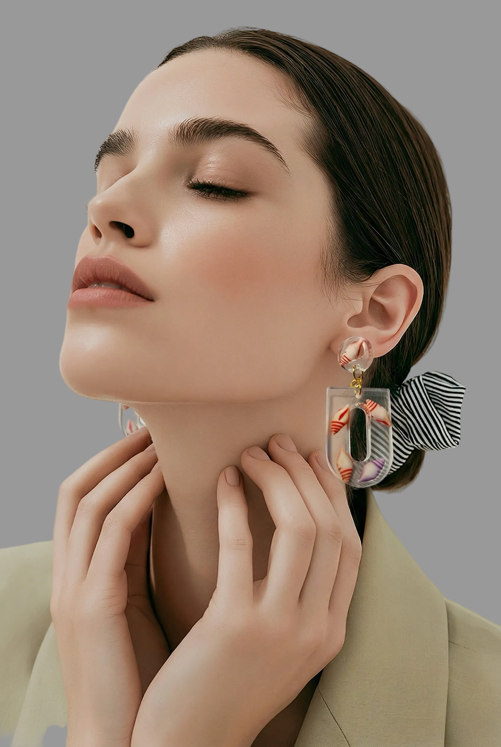 Unique. Handmade earring. One of a kind. Not to be repeated. Make it yours.    F08