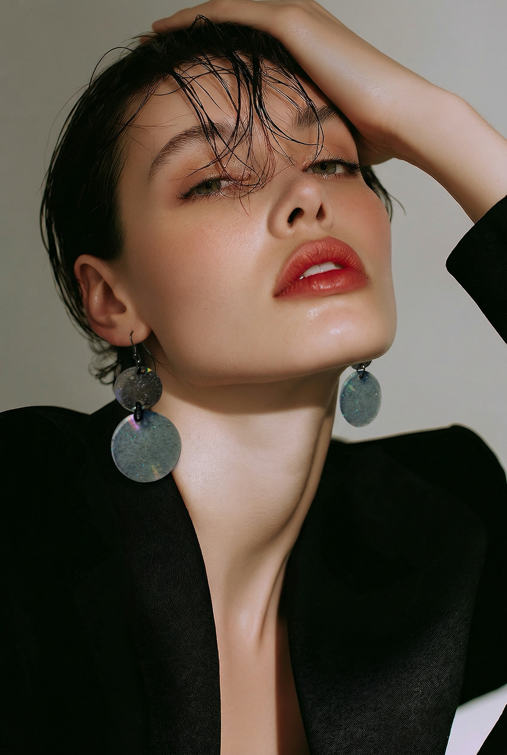Unique. Handmade earring. One of a kind. To compiment your beauty .      G10
