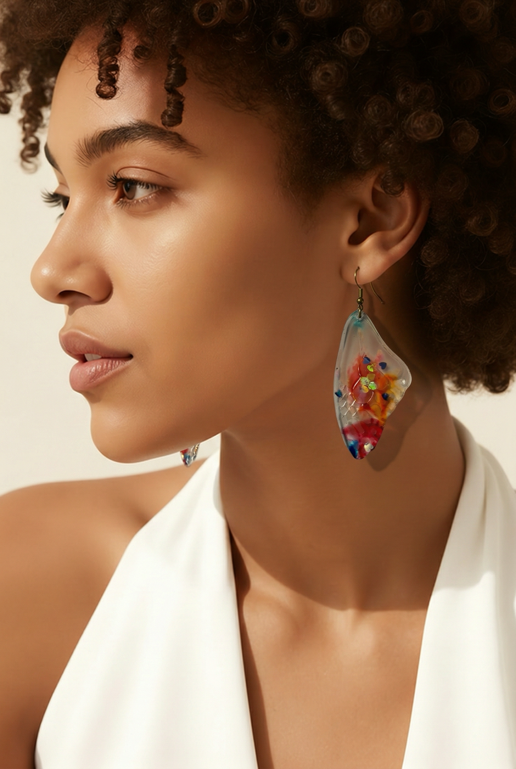 Unique. Handmade earrings. One of a kind. Make them part of your collection.     H01