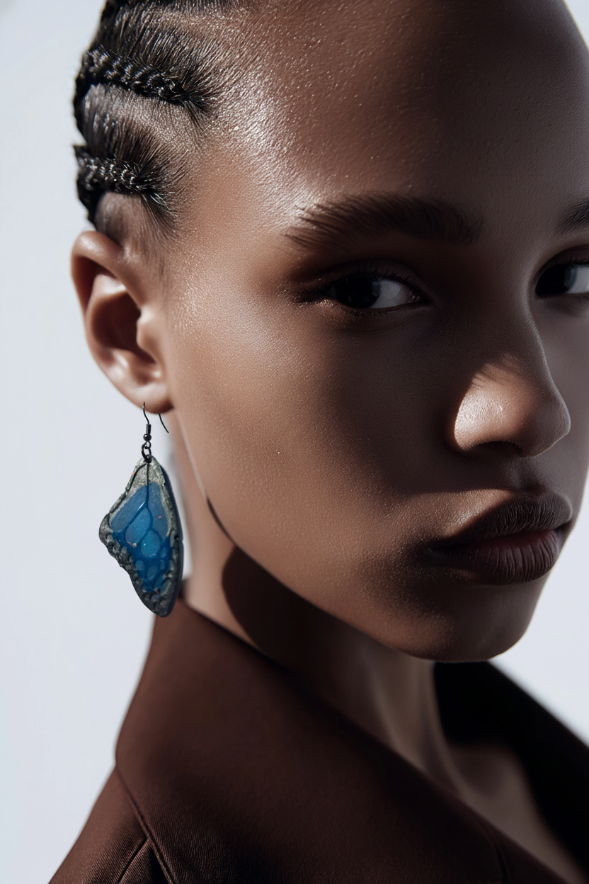 AAAH ! A unique handmade earring. One of a kind. Not to be repeated. Specially made for you!    H03