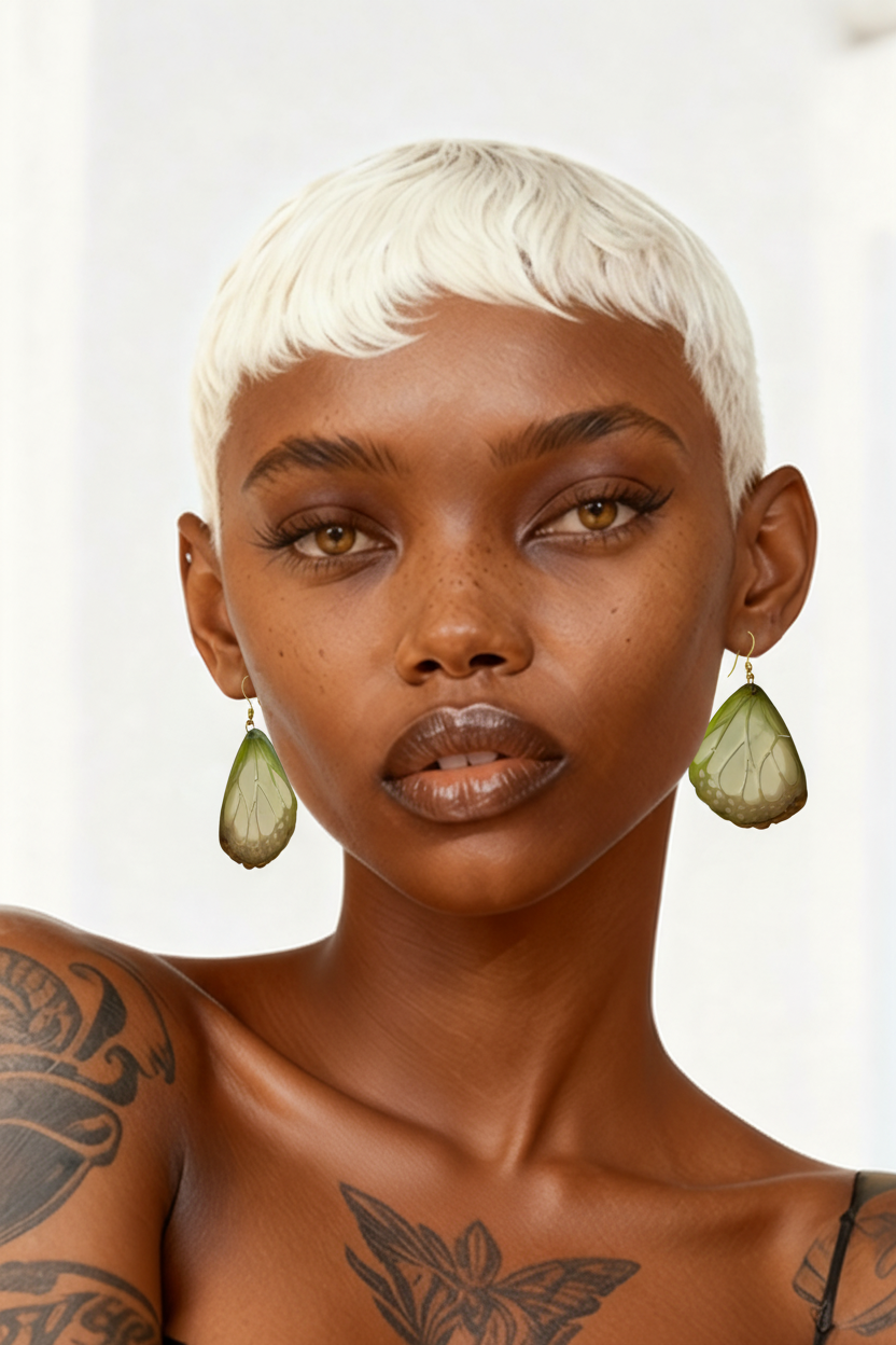 Unique Handmade earring. One of a kind. never to be repeated. Made to be loved . H04