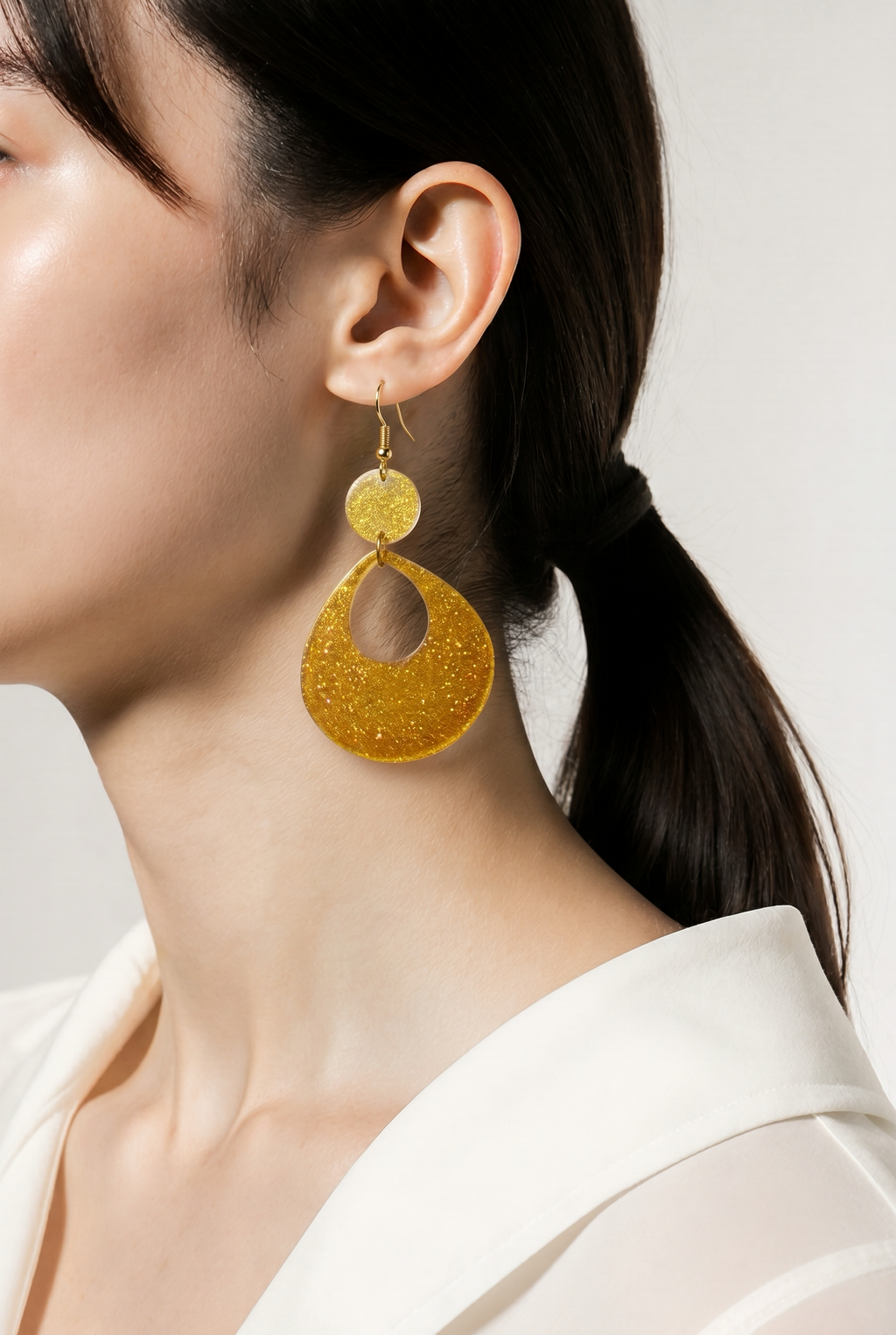 Unique. Handmade earring. One of a kind. To compliment your beauty.    H06