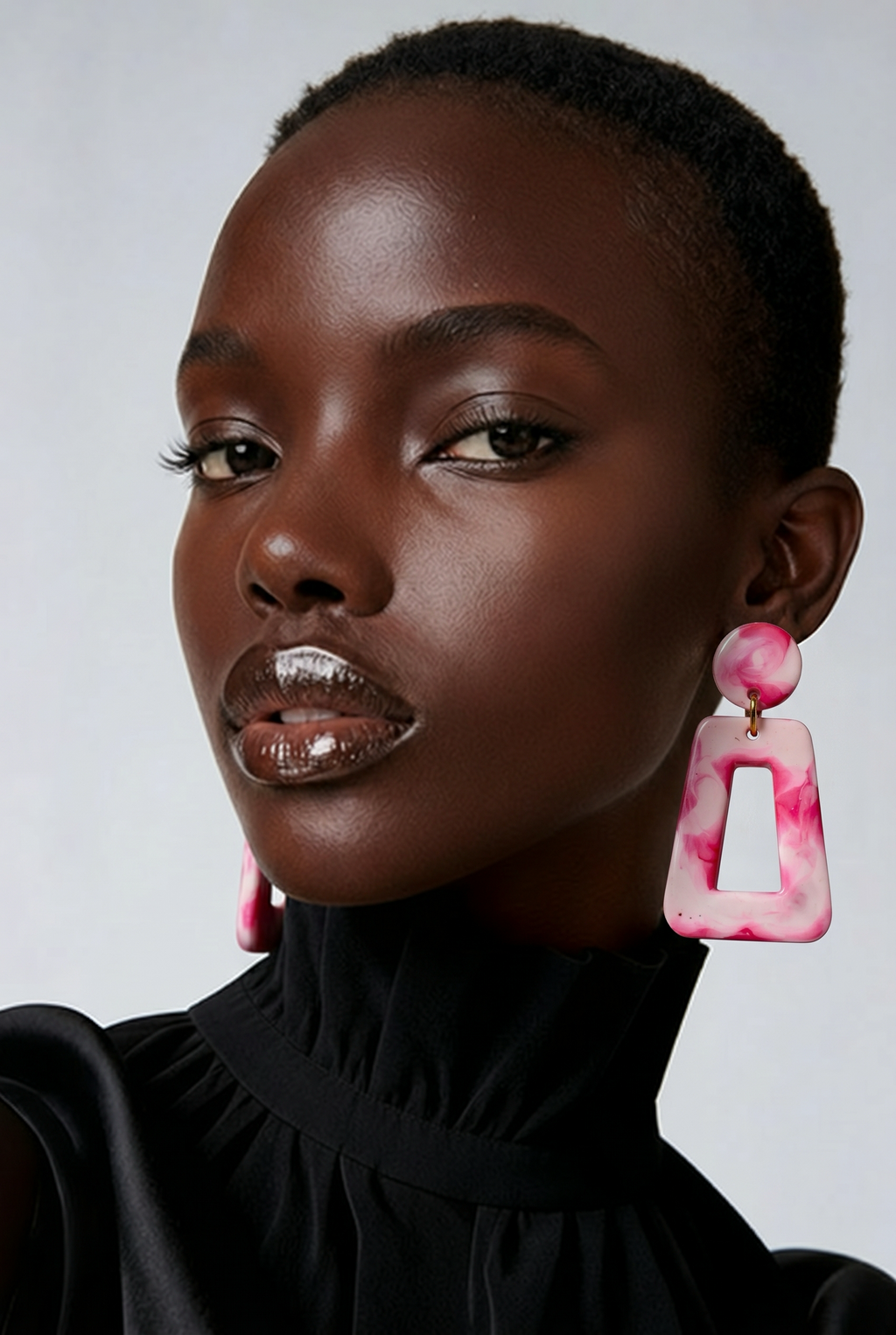 Glow in the dark and UV lights. Unique. Handmade earring. One of a kind. Never to be repeated. A must for your collection.     H07