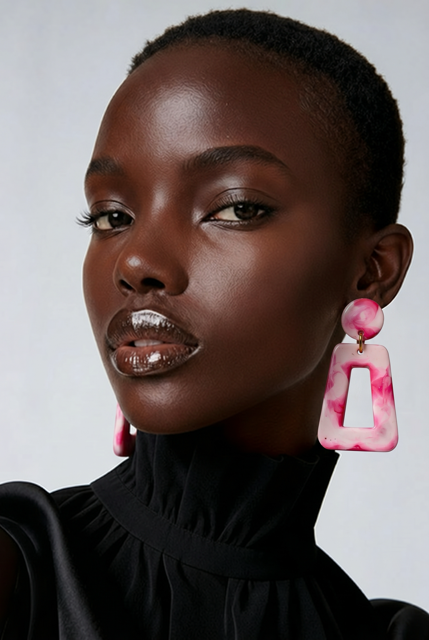 Glow in the dark and UV lights. Unique. Handmade earring. One of a kind. Never to be repeated. A must for your collection.     H07