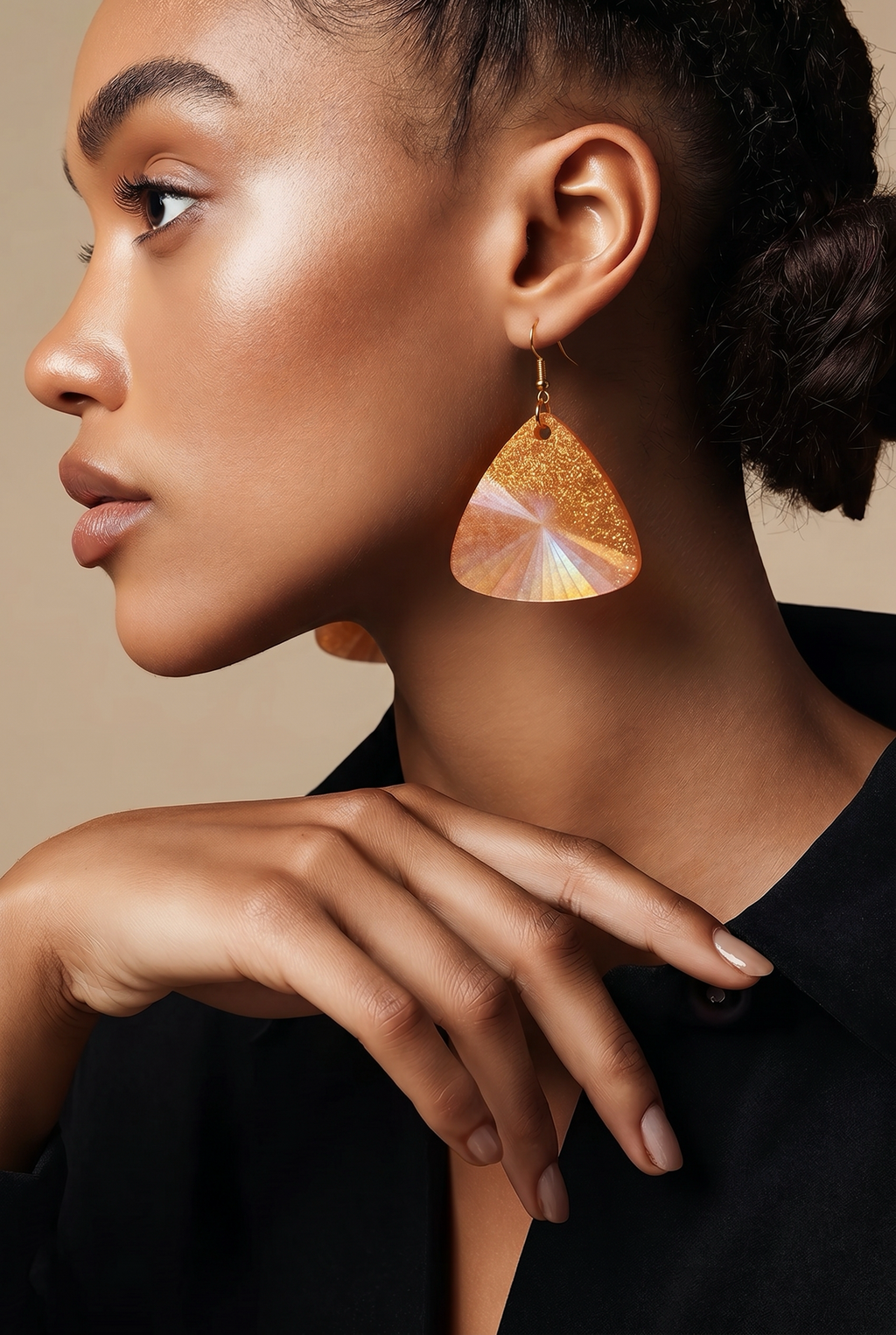 Unique. Handmade earring. One of a kind. Perfect for your collection.     H08