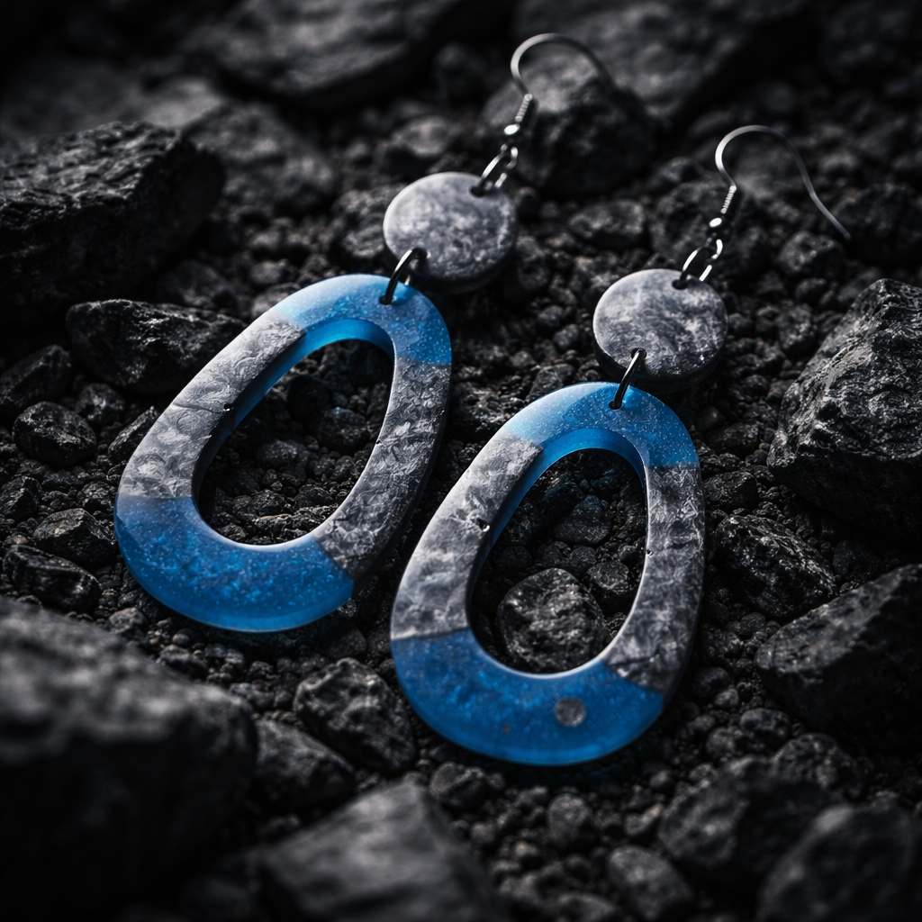 Unique. Handmade earring. One of a kind . never to be repeated again. Will make you feel special.    H09
