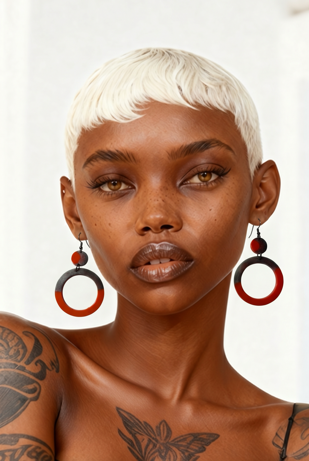 Unique.Handmade earring. One of a kind. A WOW for your collection.    H10