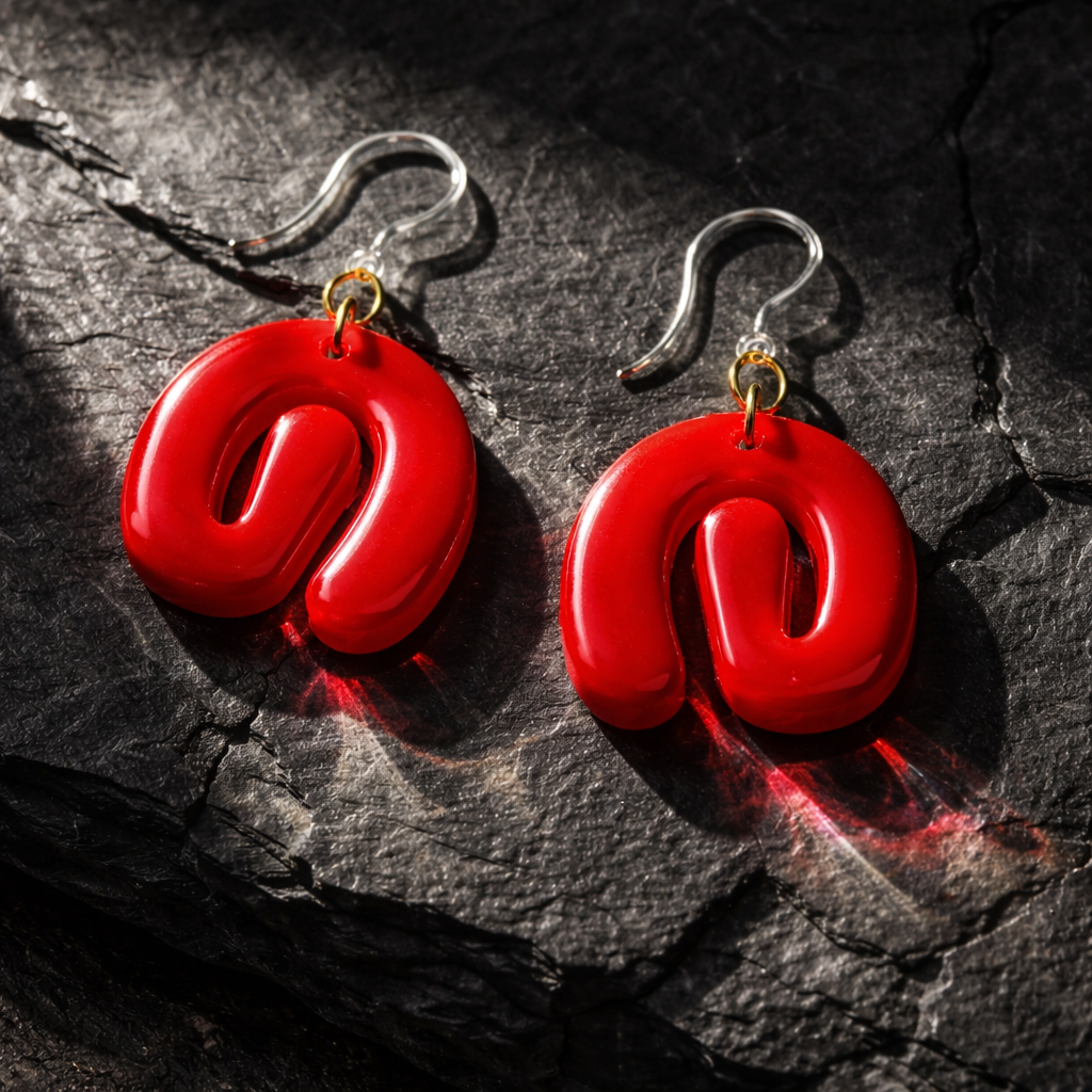 A WOW Hypo-allergenic earring. Unique. Handmade. One of a kind. Especially just for you.   J01
