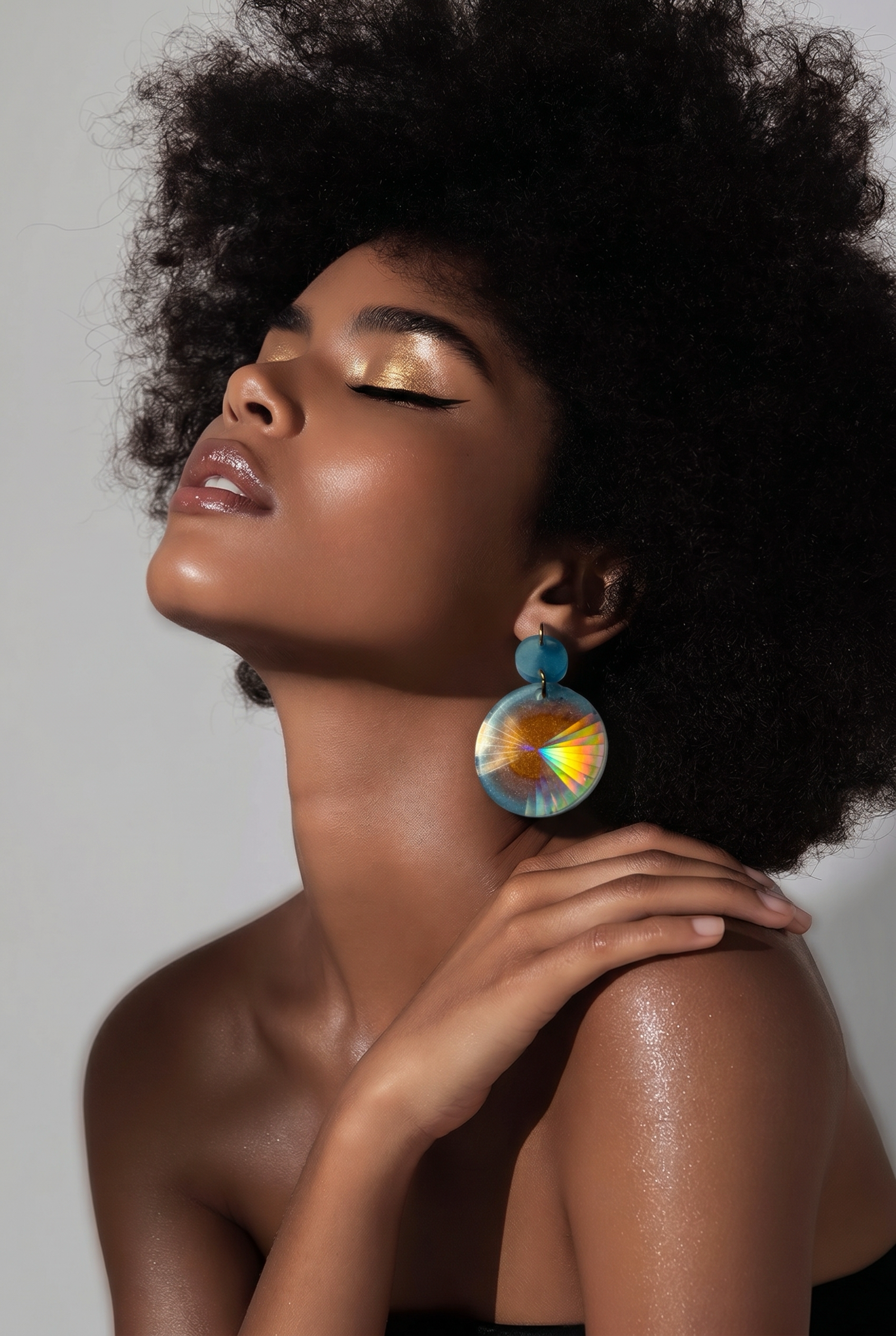 A WOW hypo-allergenic earring. Unique. One of a kind.Never to be repeated.Just for you .    J02