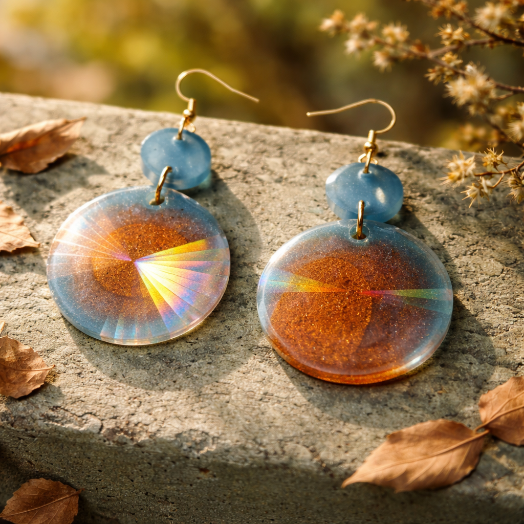 A WOW hypo-allergenic earring. Unique. One of a kind.Never to be repeated.Just for you .    J02