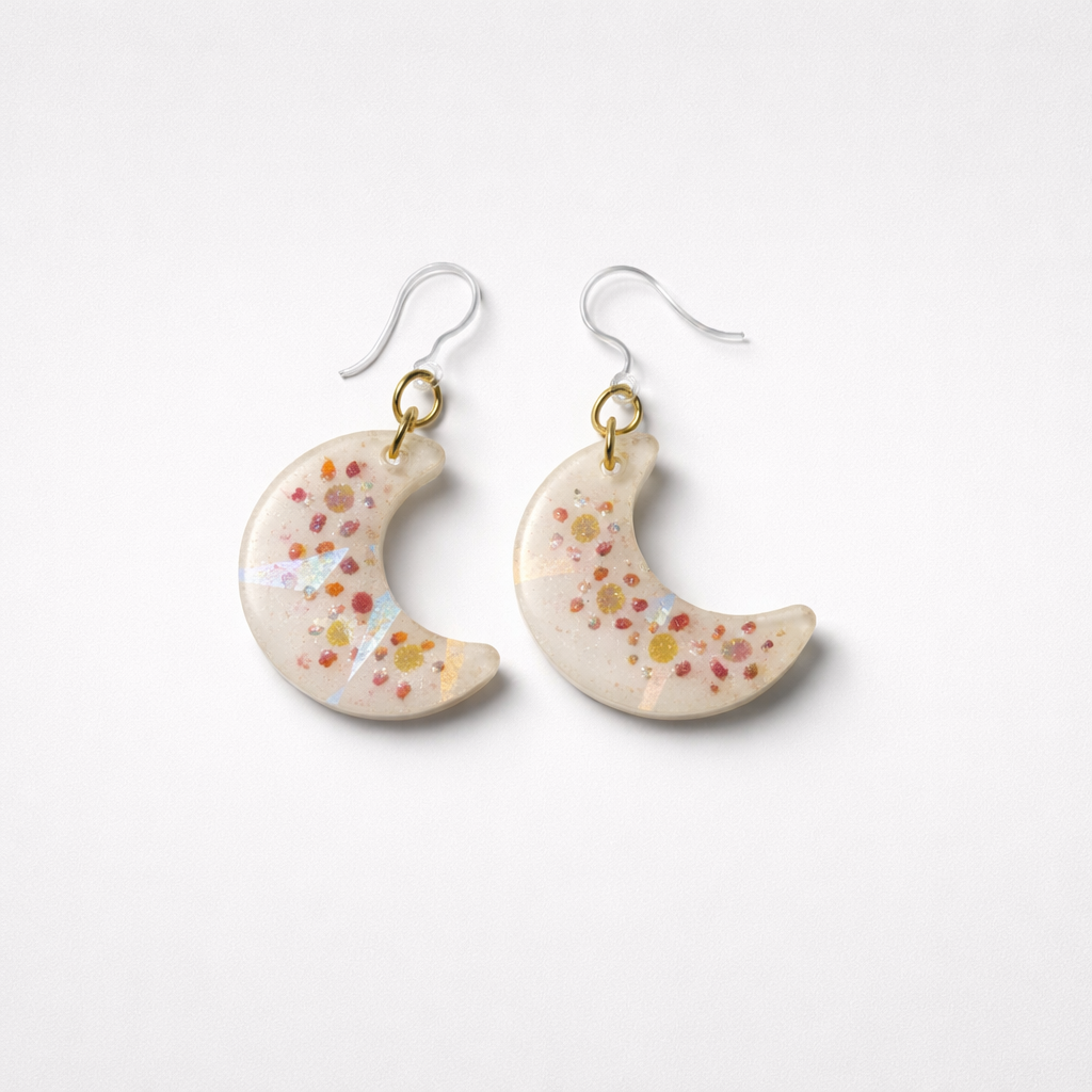 A Hypo-allergenic earring. Handmade. Unique. One of a kind. Take me home!      J08