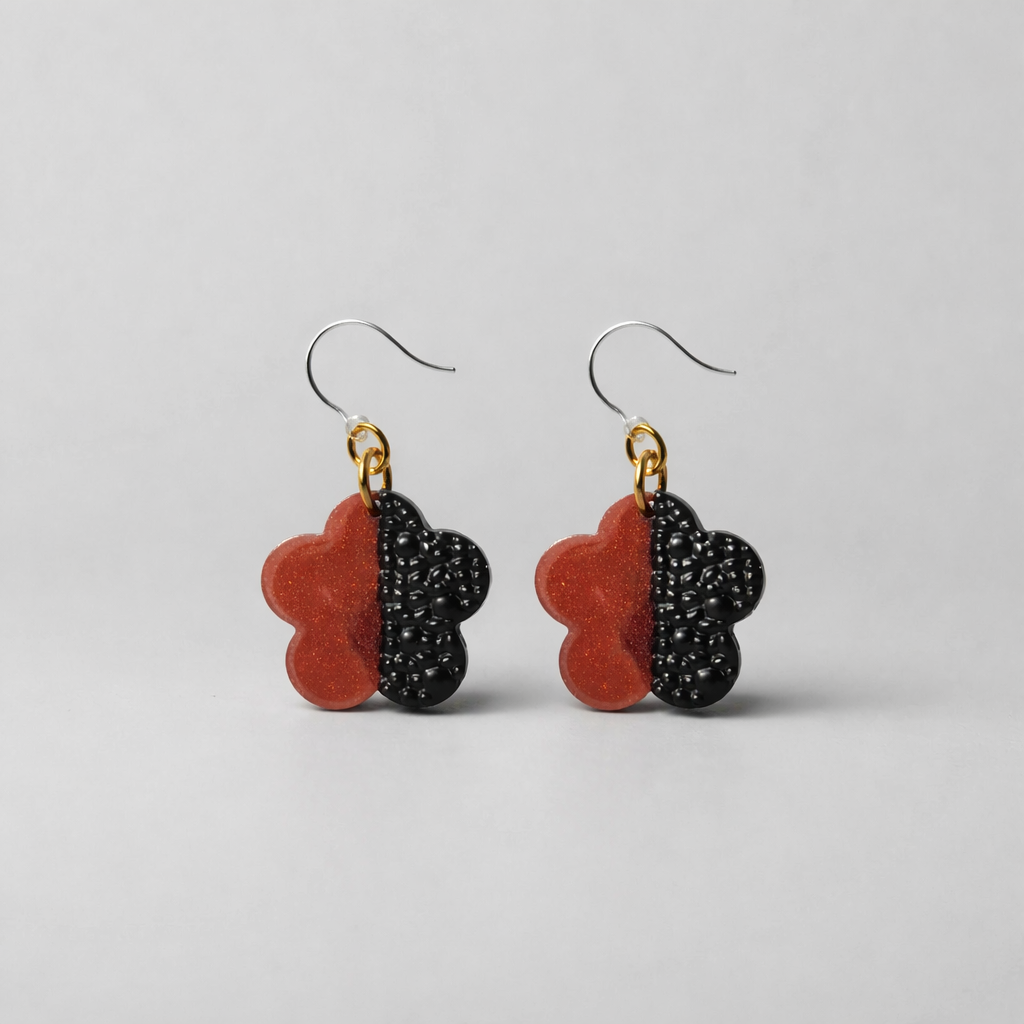 A hypo-allergenic earring. Handmade. Unique. One of a kind. Never to be repeated. Made for you!   K03