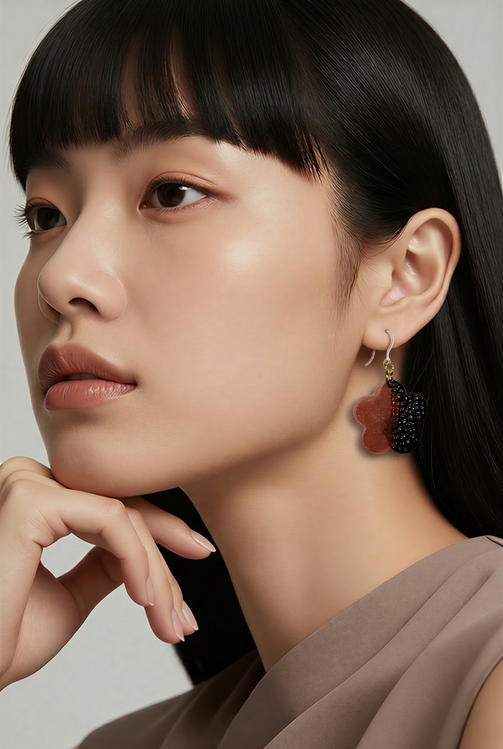 A hypo-allergenic earring. Handmade. Unique. One of a kind. Never to be repeated. Made for you!   K03