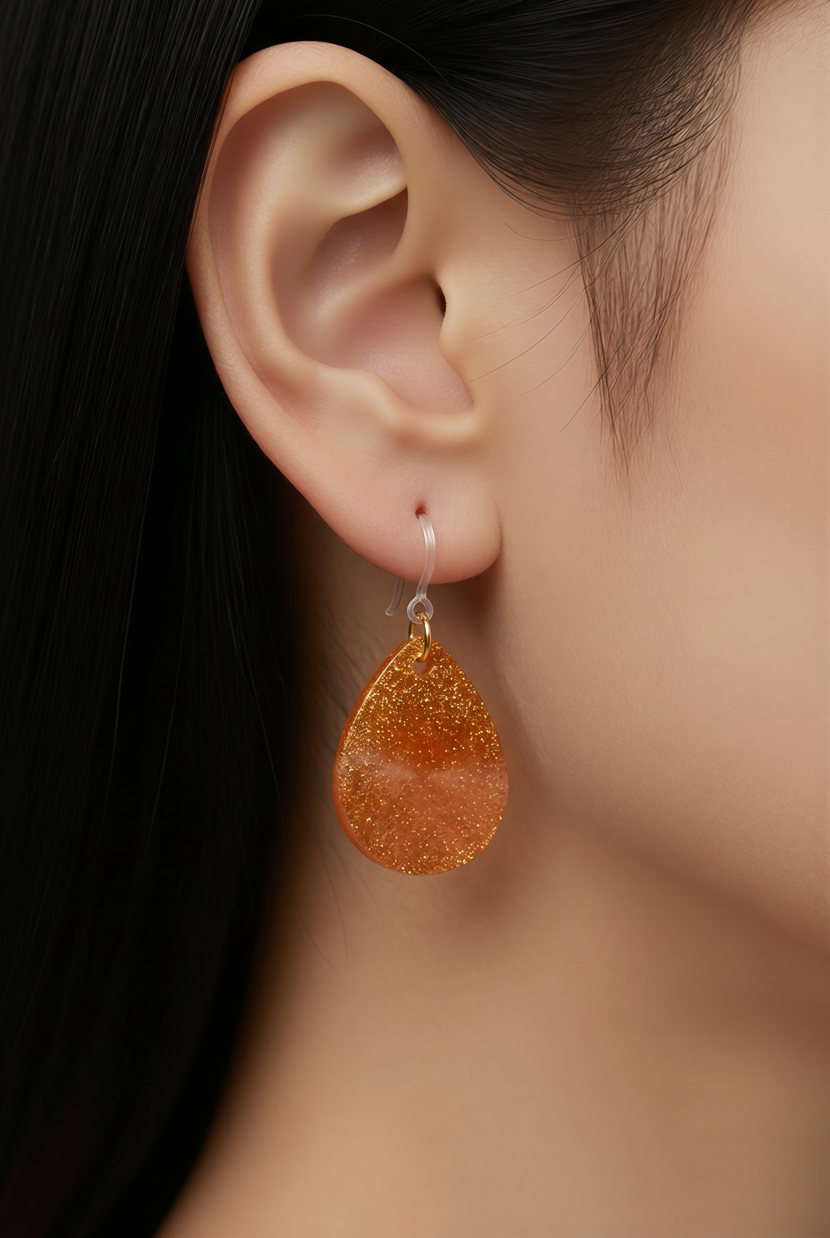 A hypo-allergenic earring. Handmade, Unique. one of a kind. add me to your collection.   K06