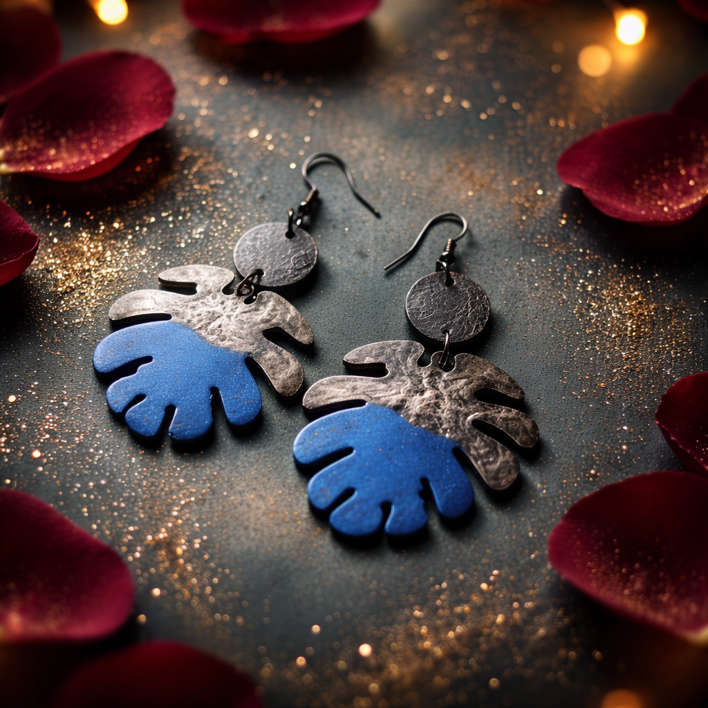 What a beauty for a beautiful lady. Unique handmade earring. One of a kind. never to be repeated again.       B01