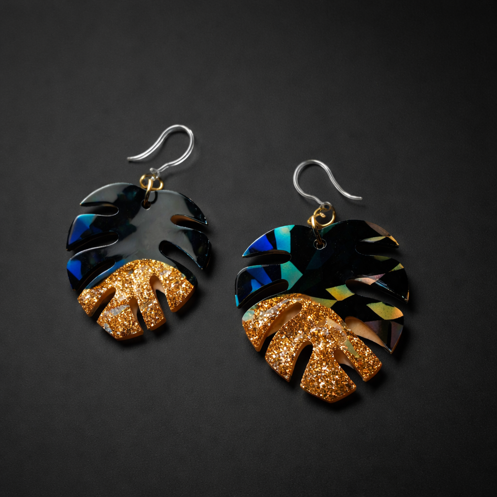 A Hypo-allergenic earring. Handmade, unique and one of a kind. Take me home.  K09