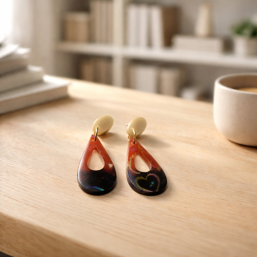 Unique. Handmade earring. One of a kind. Never to be repeated.. Waiting just for you!      F10