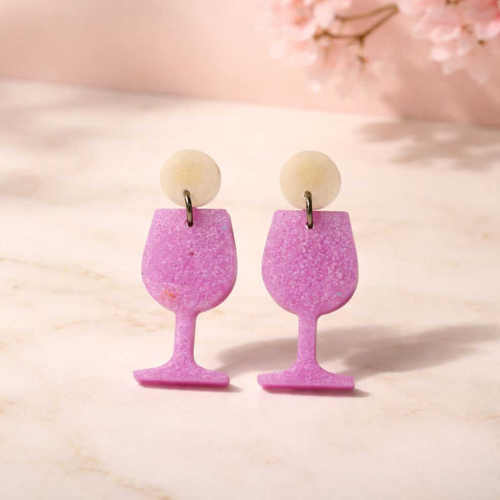 Unique. Handmade earring. one of a kind. Cheers!!    F05