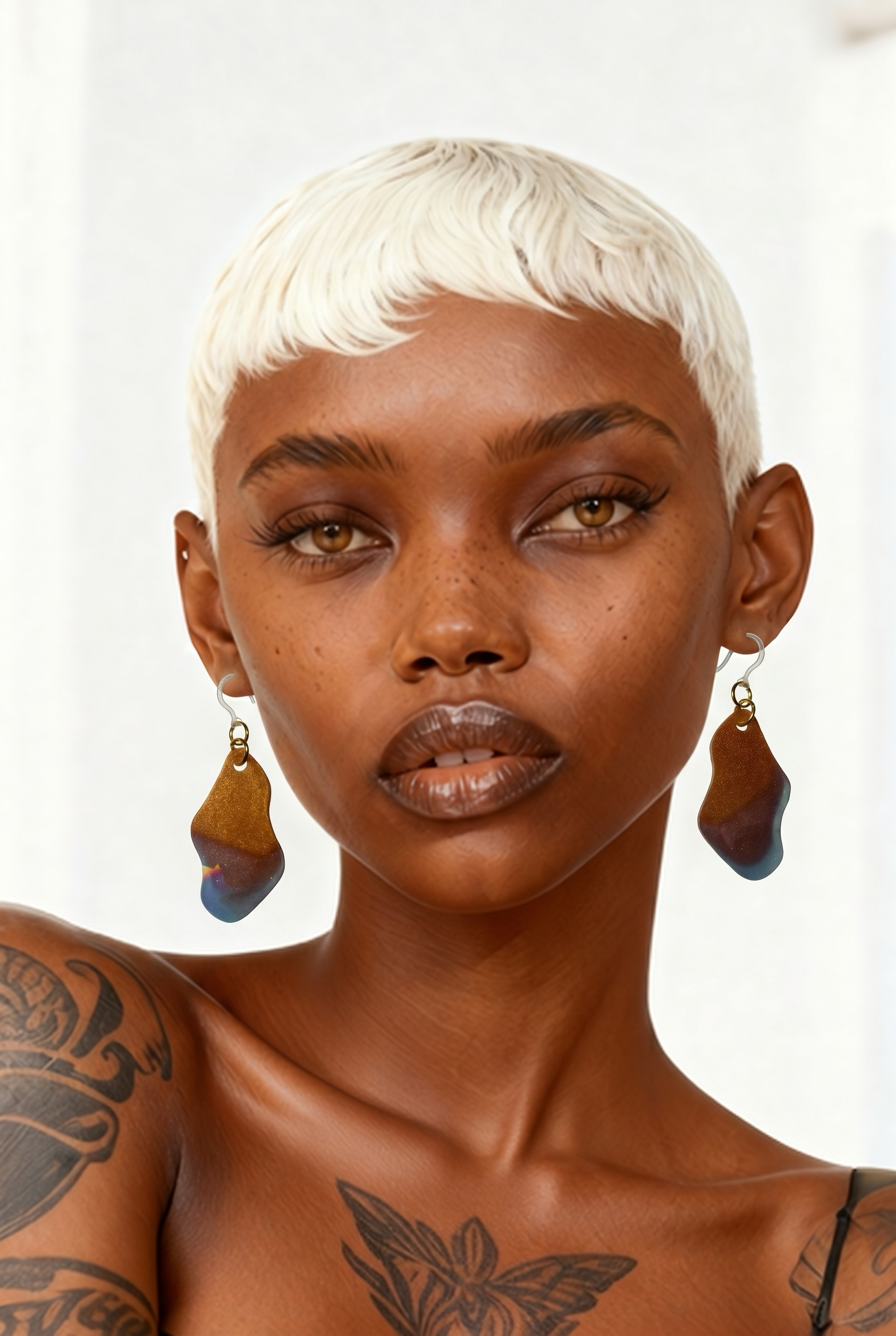 A hypo-allergenic handmade earring. Unique. one of a kind. Add it to your collection.  K11