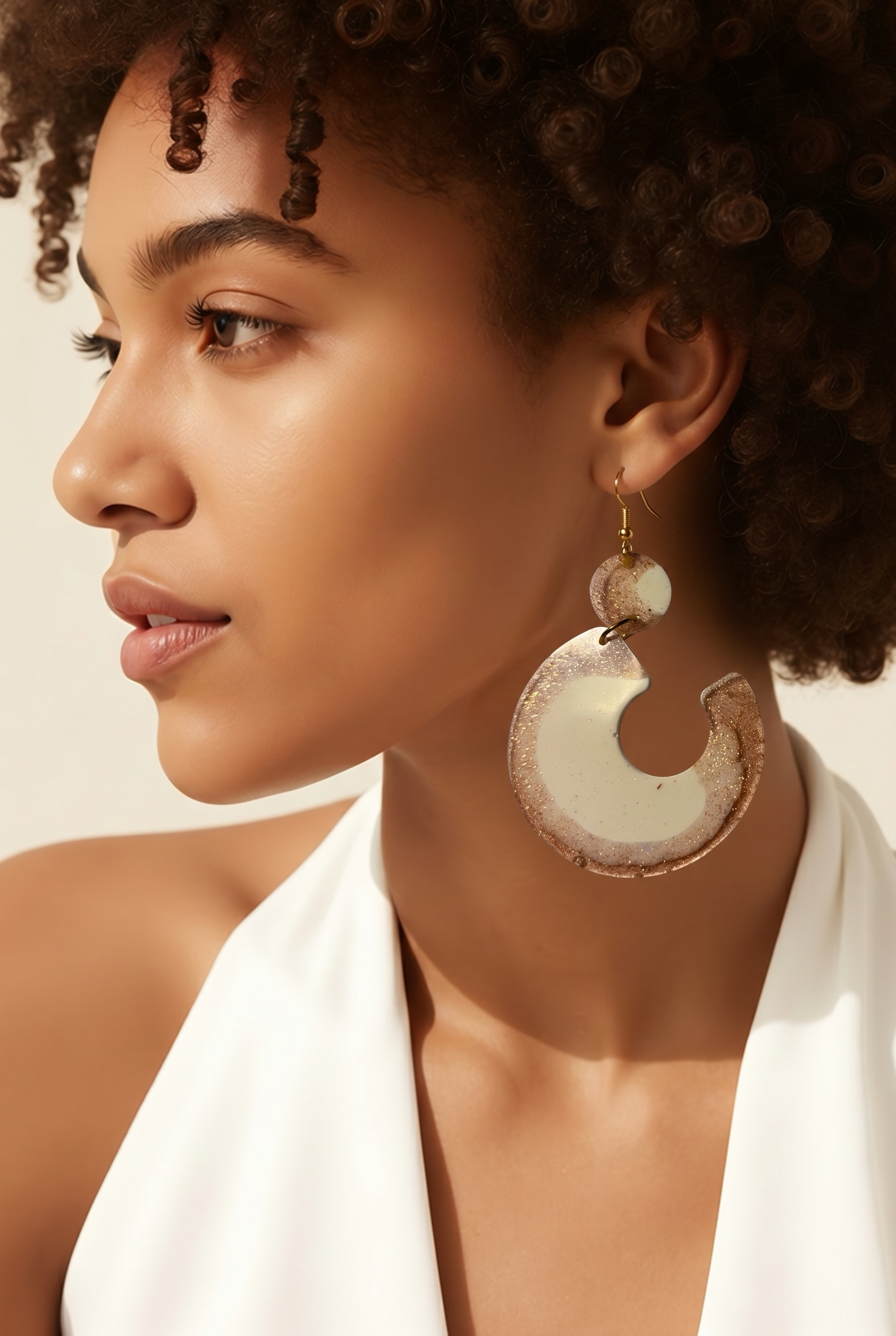 Unique. Handmade earring. One of a kind . Never to be repeated again. A WOW for your earring collection.      E08