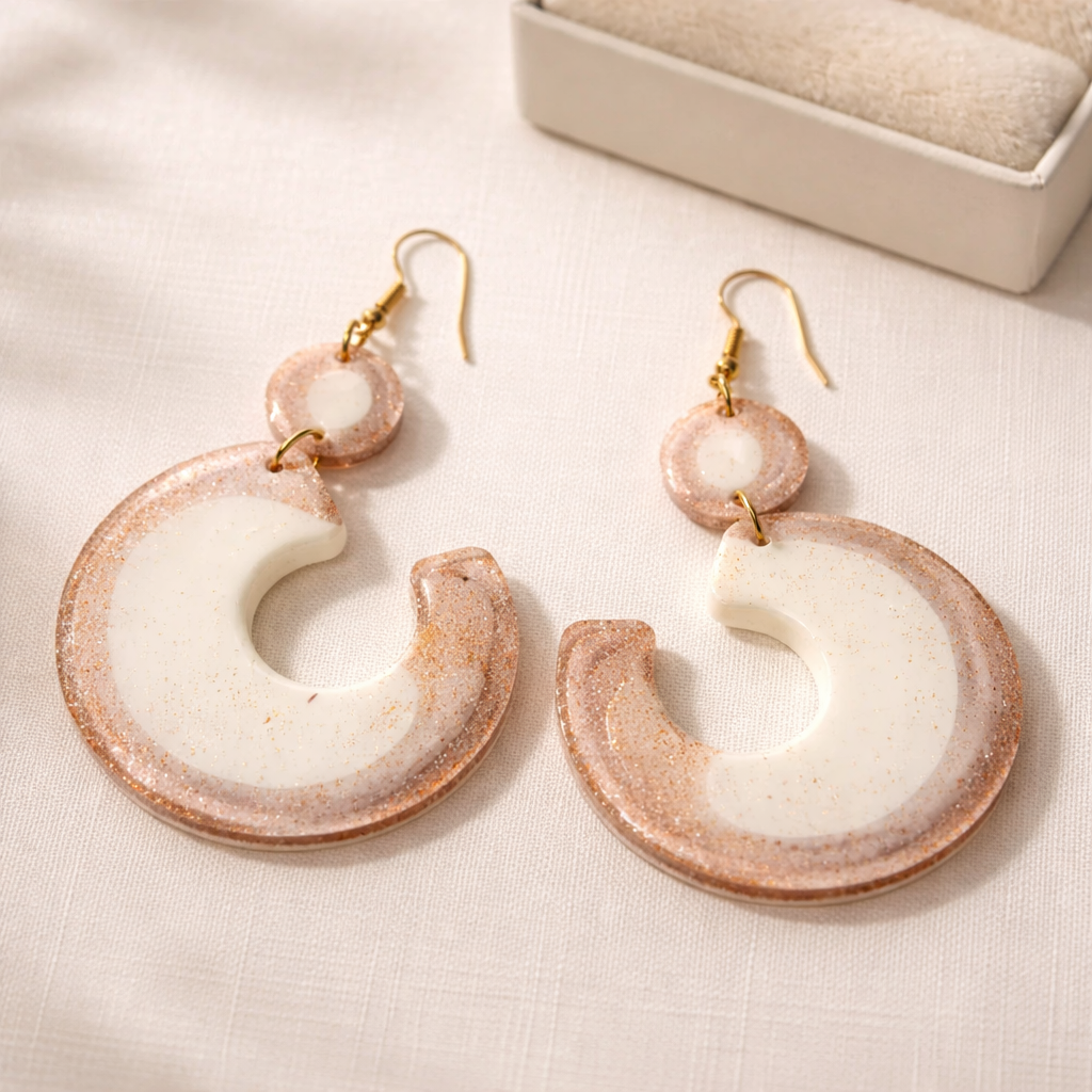 Unique. Handmade earring. One of a kind . Never to be repeated again. A WOW for your earring collection.      E08