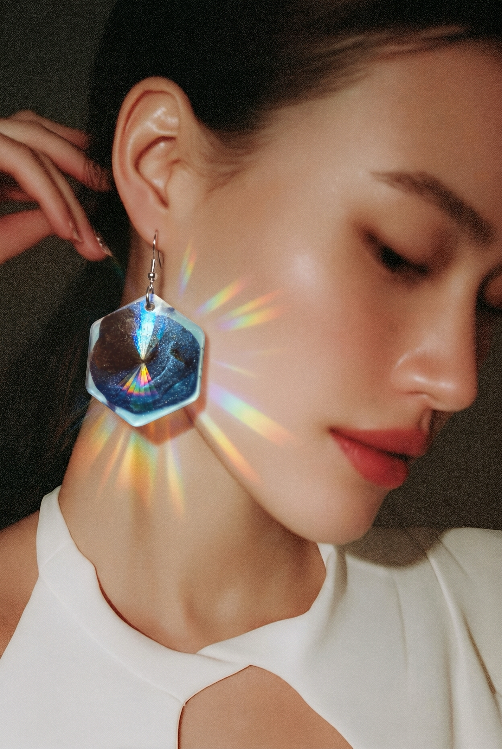 Unique handmade earring to enhance your beauty. one of a kind and never to be repeated.      B03