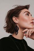 Unique. Handmade earring. One of a kind. Not to be repeated. Reflects many colours. Made for you !      E5