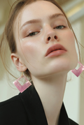 A handmade earring. Unique. One of a kind. To make you feel special.  K12