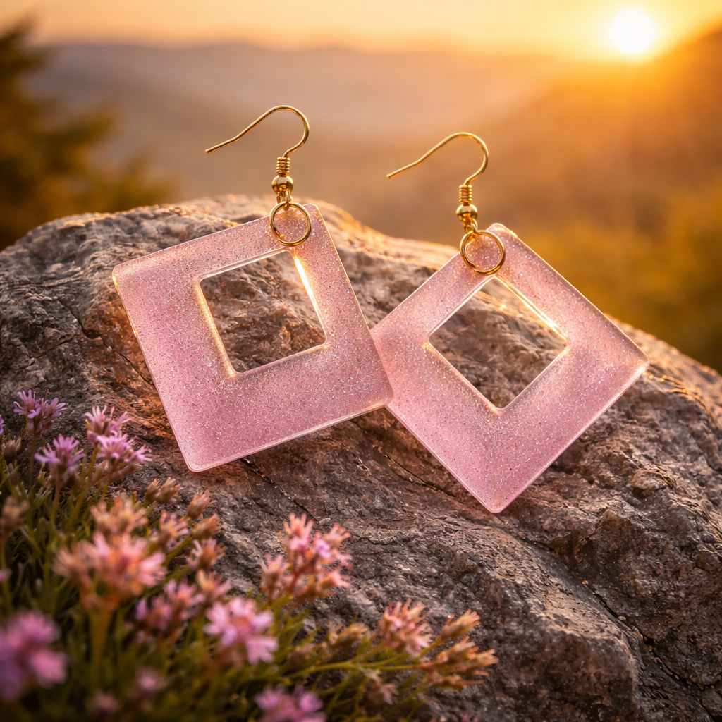 A handmade earring. Unique. One of a kind. To make you feel special.  K12