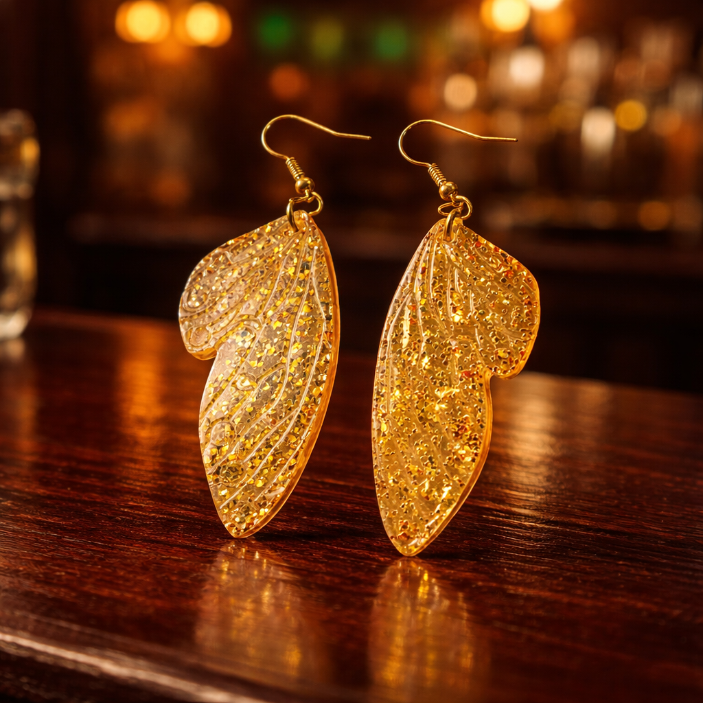 Unique. Handmade earring. Classic. One of a kind. Never to be repeated again. Make it yours !      E04