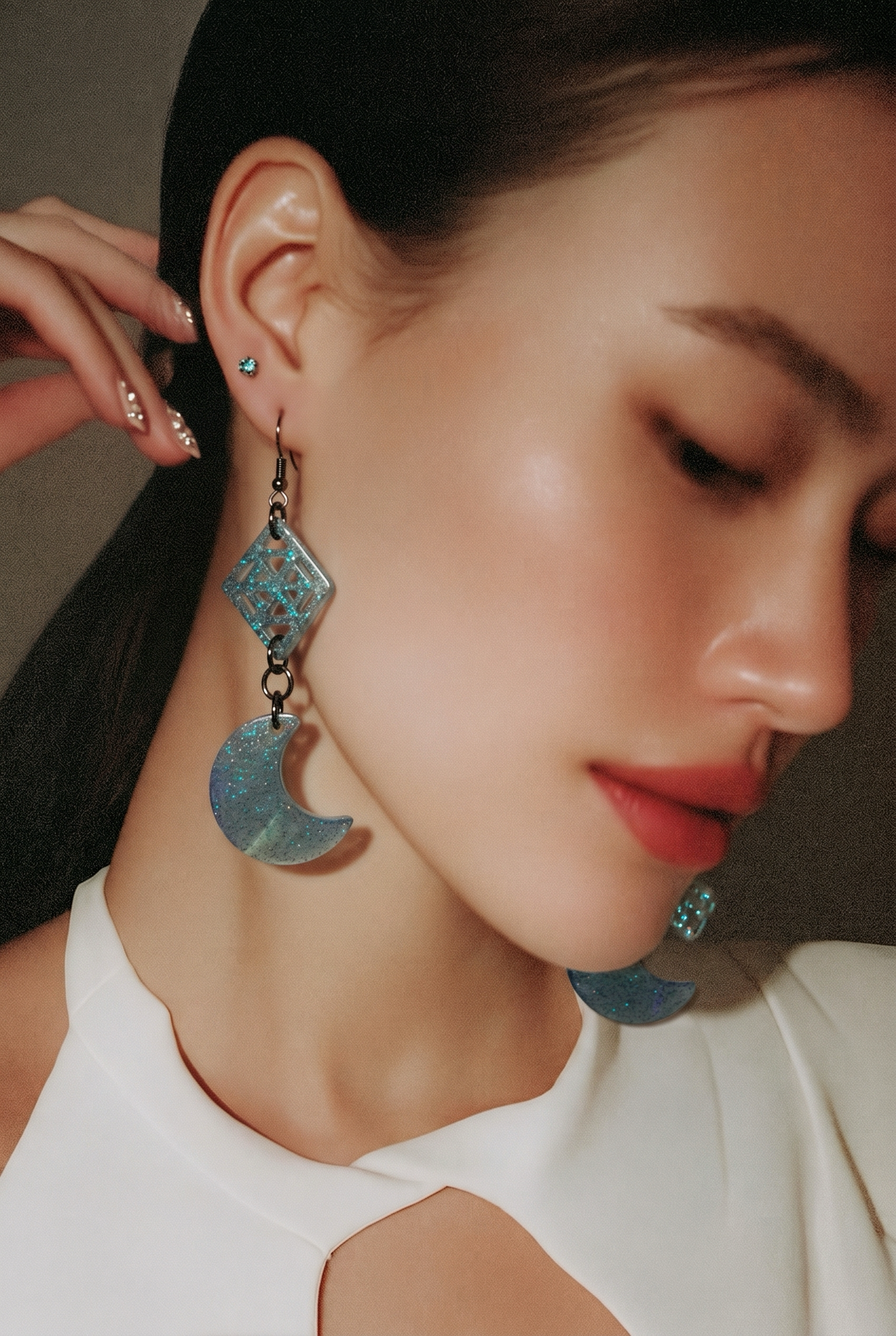 Unique. Handmade earring. One of a kind. never to be repeated again. you'll love it. Stunning.     E01