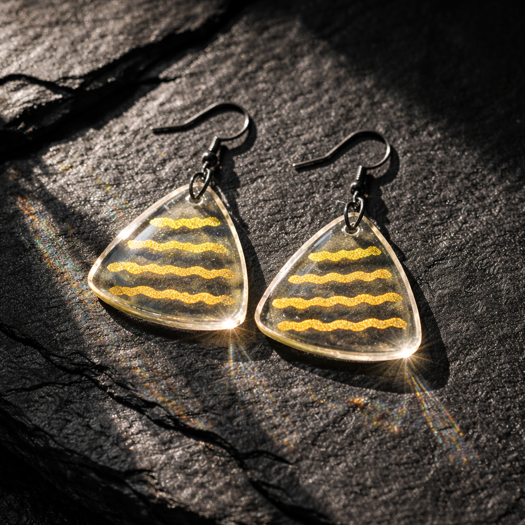 Unique handmade earring, one of a kind , never to be repeated agaim . Dream it and own it !      D07