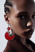 Unique handmade earring. One of a kind. Never to be repeated again !  Looks good on you !     D06