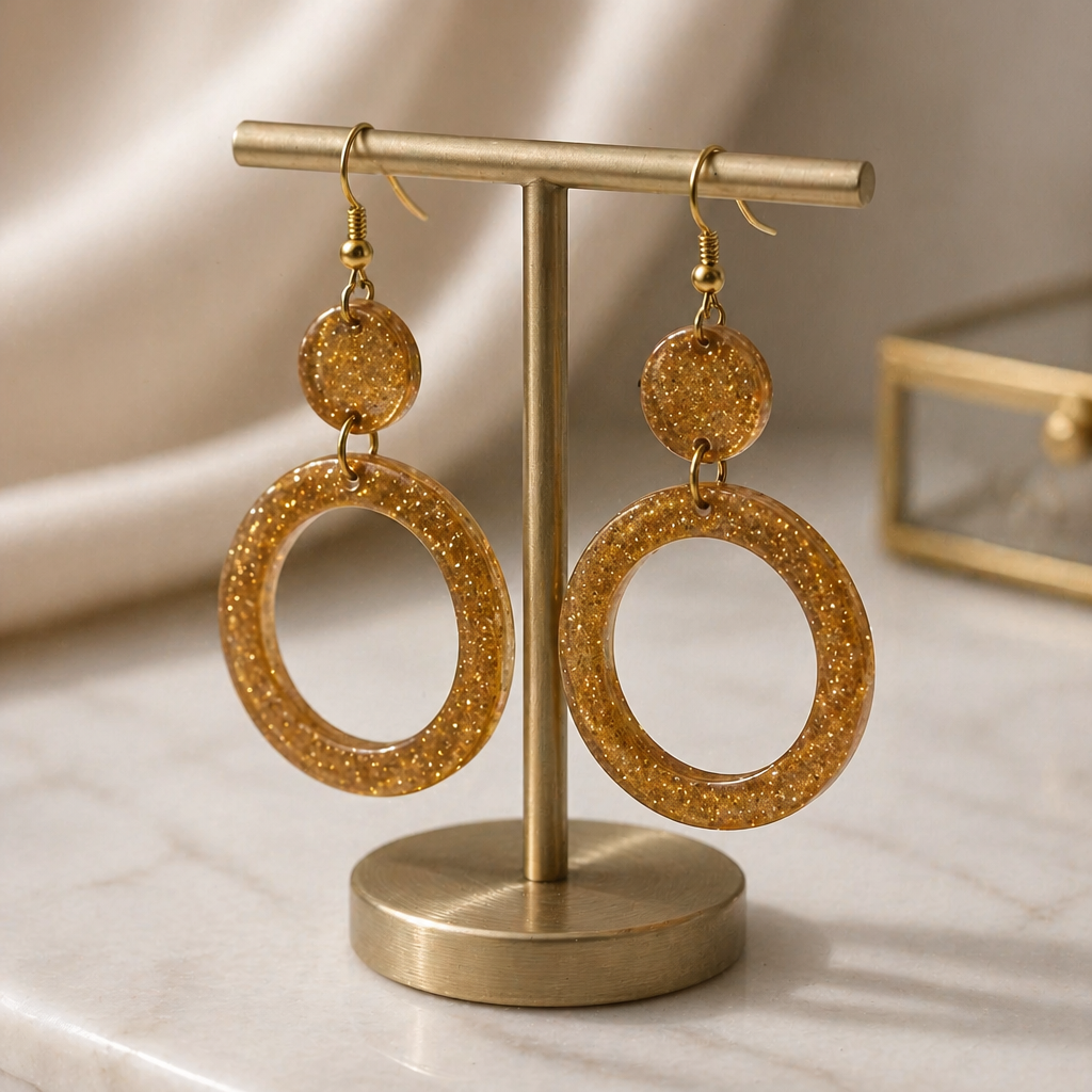 Unique classic handmade earring. one of a kind. never to be repeated. Especially made for you !  D04