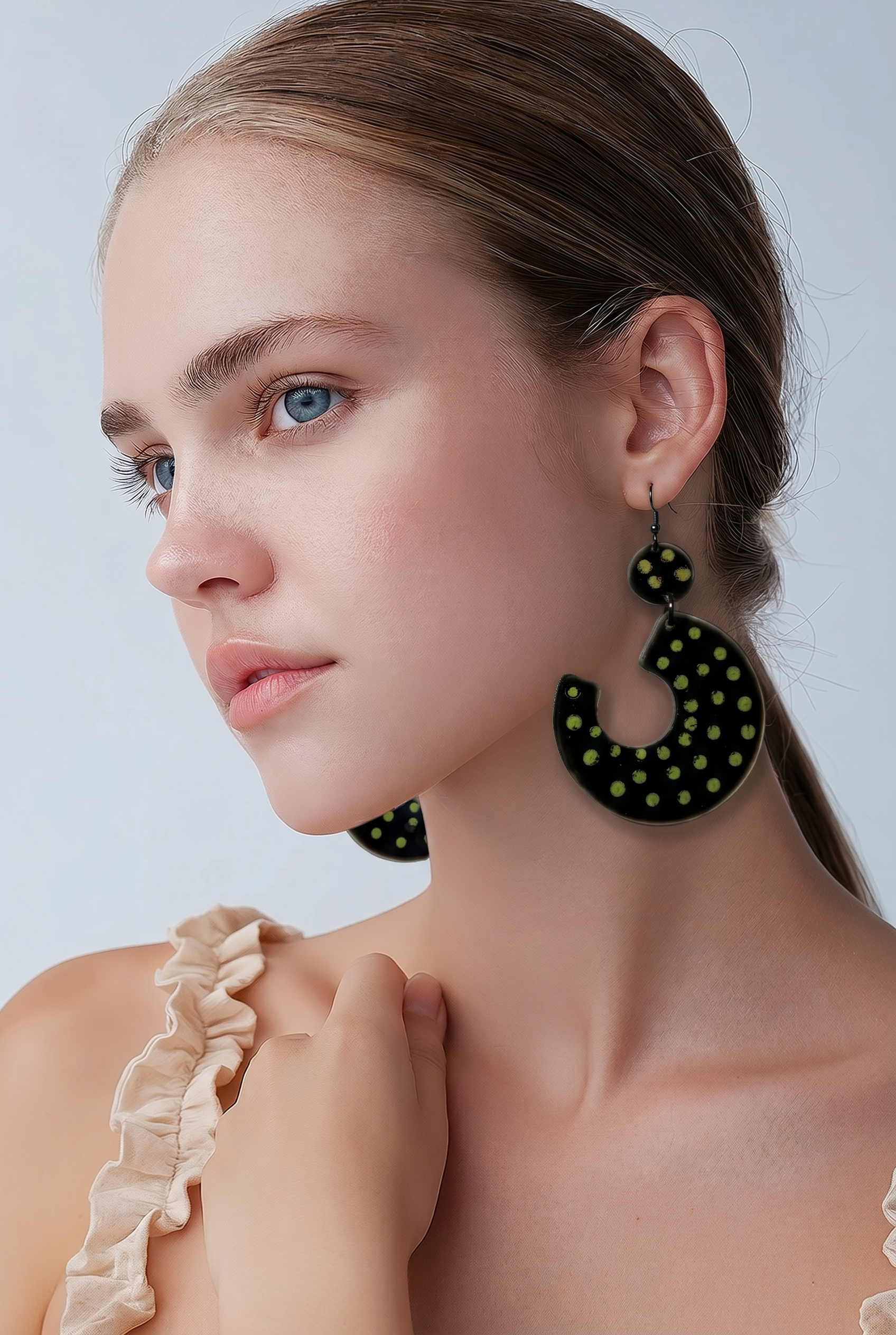 Cool and unique handmade earrings. One of a kind. Never to be repeated again.      C09