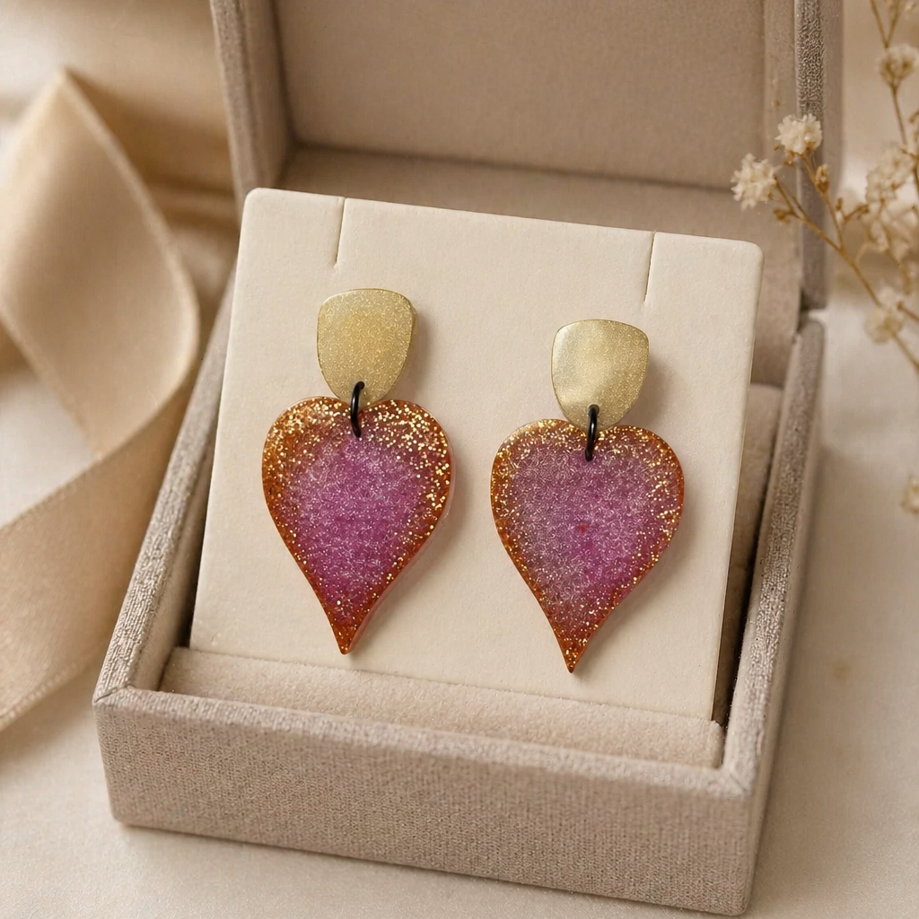 Funky unique handmade earring for one classy lady ! one of a kind, never to be repeated again.     C05