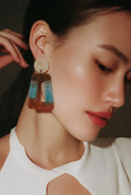 Gorgeous handmade earring for a gorgeous lady. Unique, One of a kind. Never to be repeated.    C04