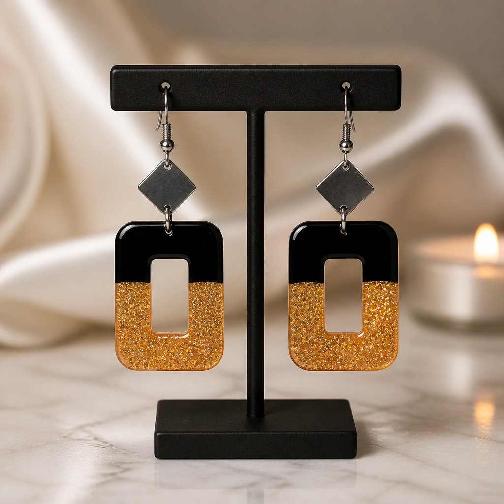 Stylish unique handmade earring. One of a kind. Never to be repeated . Special like you .   B10