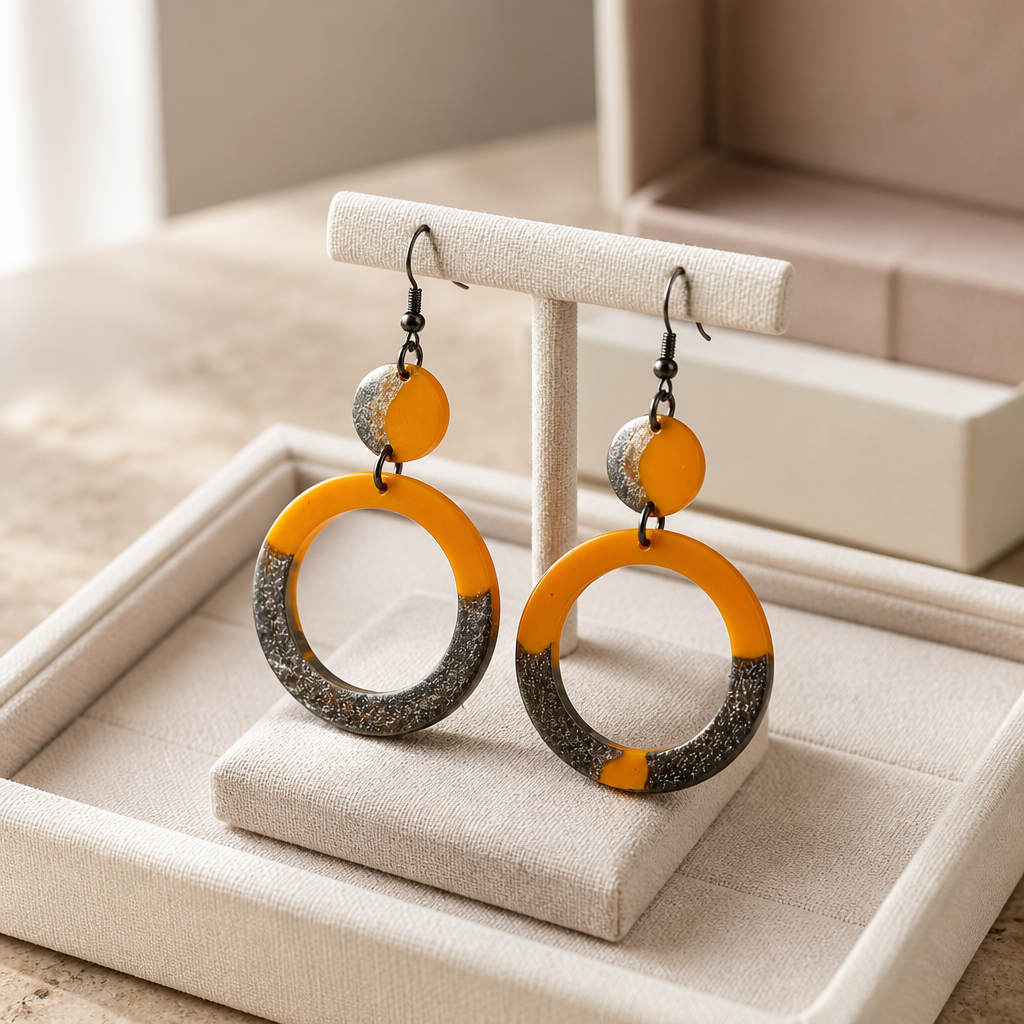 Funky unique handmade earring. One of a kind. Never to be repeated again      B08