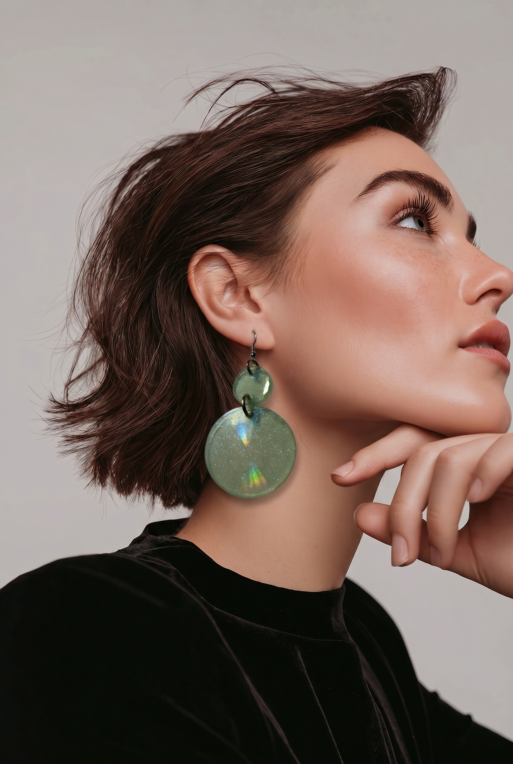 Classic stylish and unique handmade earring . Exquisite, One of a kind . Never to be repeated again.    B07
