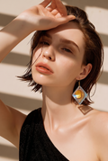 Unique handmade earring. One of a kind. Exquisite elegance waiting for you!  B09