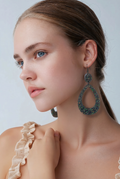 Elegant handmade earring.Unique.One of a kind. never to be repeated. Made for that special event.  K15