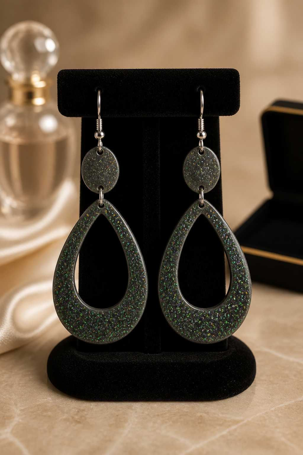 Elegant handmade earring.Unique.One of a kind. never to be repeated. Made for that special event.  K15