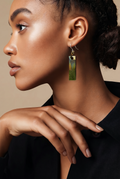 An individually handcrafted earring. Not everyone can own this as only one pair was made.  L07