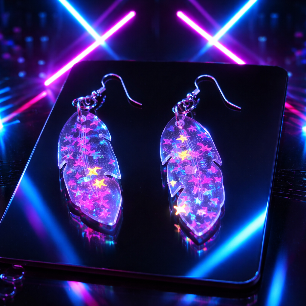 An elegant sophisticated statement piece with hypo-allergenic hooks, the ultimate party earring to turn heads . M01