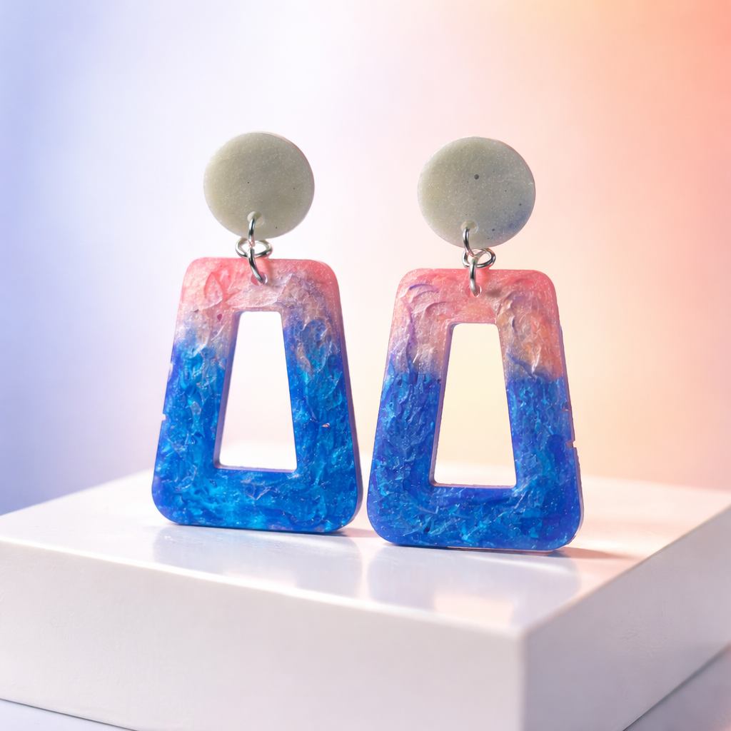 A cool and funky handmade earring. will accompany you to any party. made to turn heads.  N02