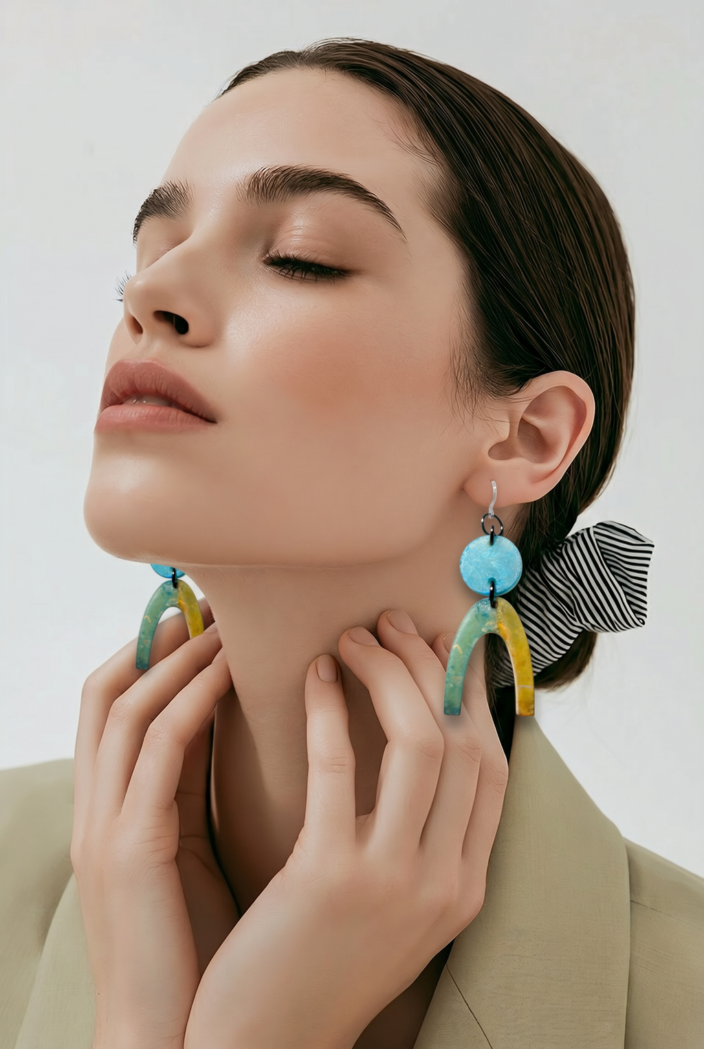 A funky and bold party earring with allday wear hooks. A hypoallergenic beauty . N05