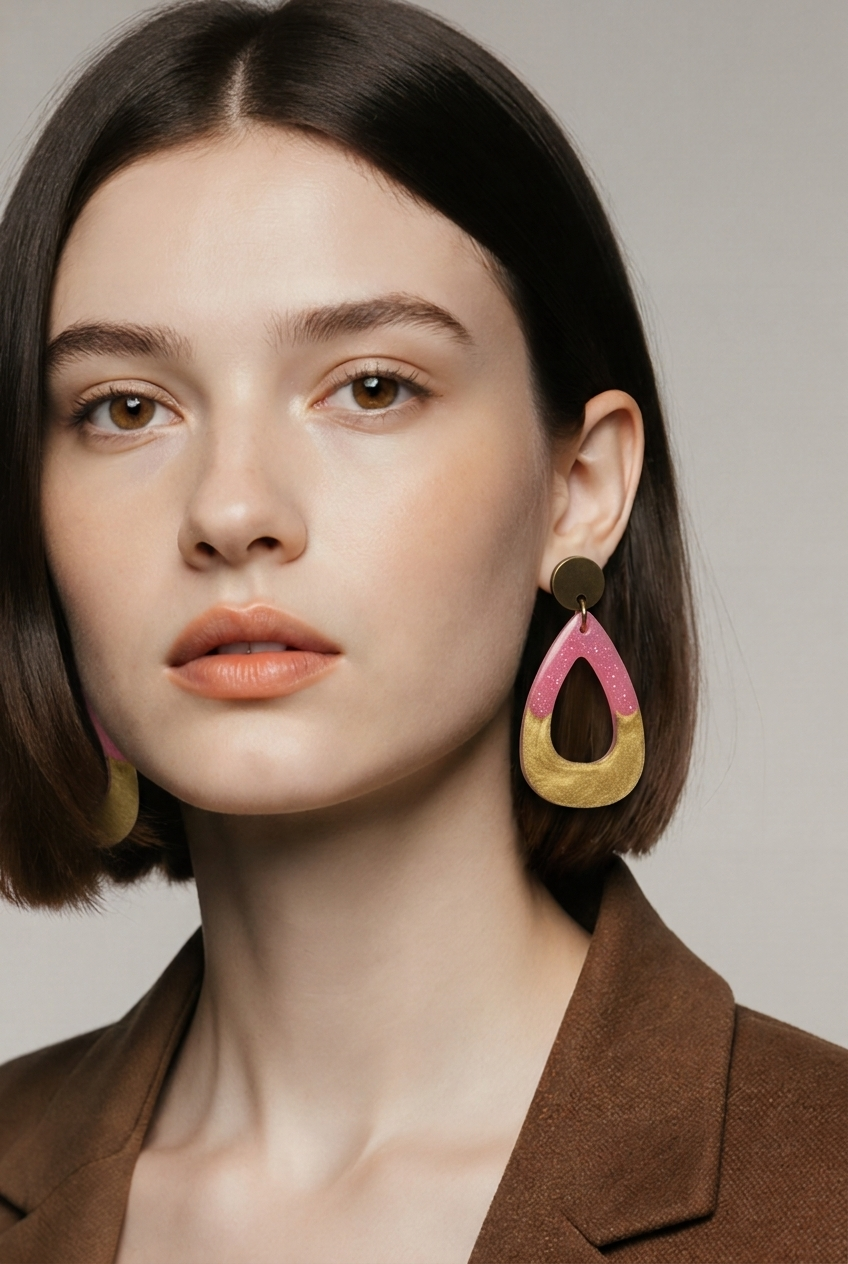 A bold and funky glow in the dark earring. Waiting for you to liven your party !  P04